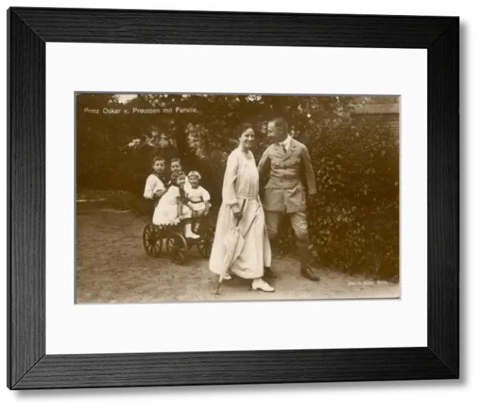 Framed Print : Prince Oskar & Family Framed Print : Prince Oskar & Family