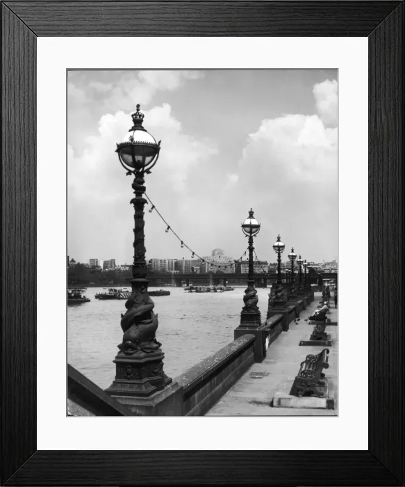 Framed Print : Lamps by River Framed Print : Lamps by River