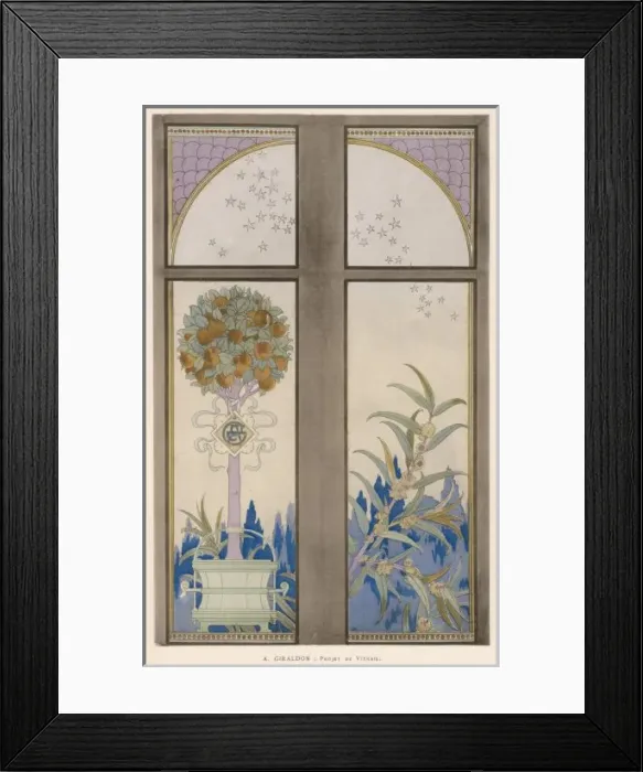 Framed Print : Stained Glass Design Framed Print : Stained Glass Design