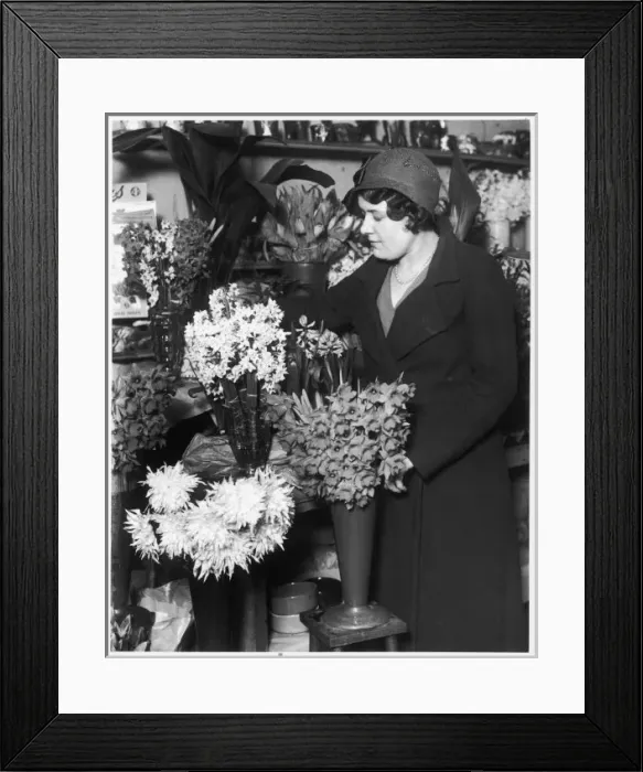 Framed Print : Florist 1930S