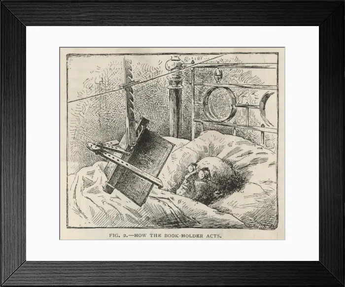 Framed Print : A Reading in Bed Device Framed Print : A Reading in Bed Device