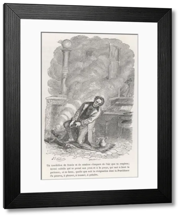 Framed Print : Trouble with the Logs Framed Print : Trouble with the Logs