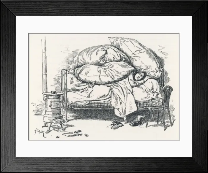 Framed Print : Keeping Warm in Bed Framed Print : Keeping Warm in Bed