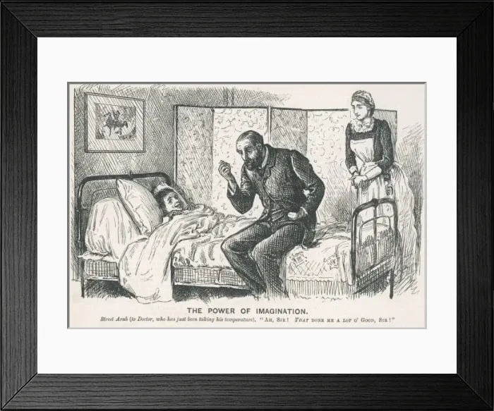 Framed Print : Doctor and Street Arab Framed Print : Doctor and Street Arab