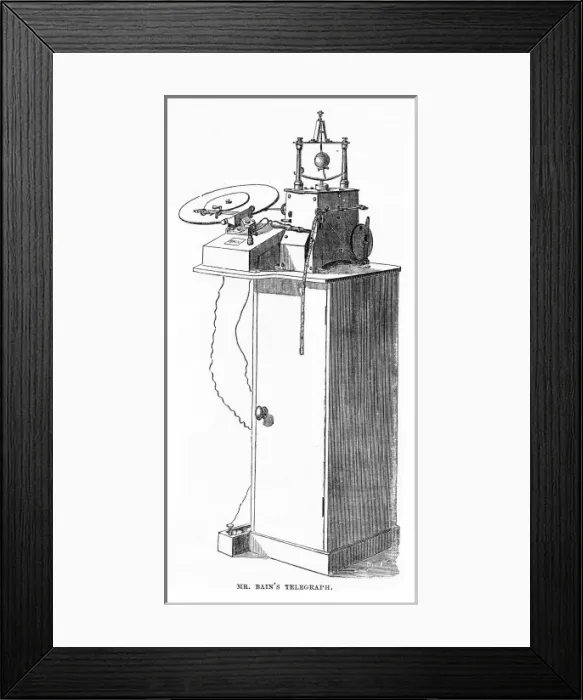 Framed Print : Bain Chemical Telegraph Framed Print : Bain Chemical Telegraph