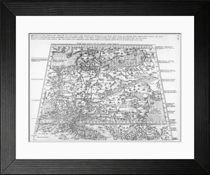 Framed Print : Map of Europe C15Th Framed Print : Map of Europe C15Th