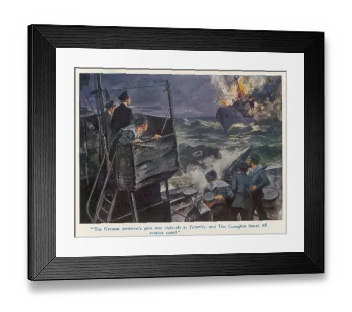 Framed Print : Naval Combat (Fiction) Framed Print : Naval Combat (Fiction)