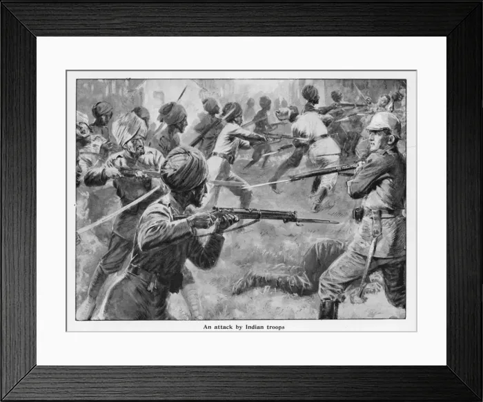 Framed Print : Indians Troops at Marne Framed Print : Indians Troops at Marne