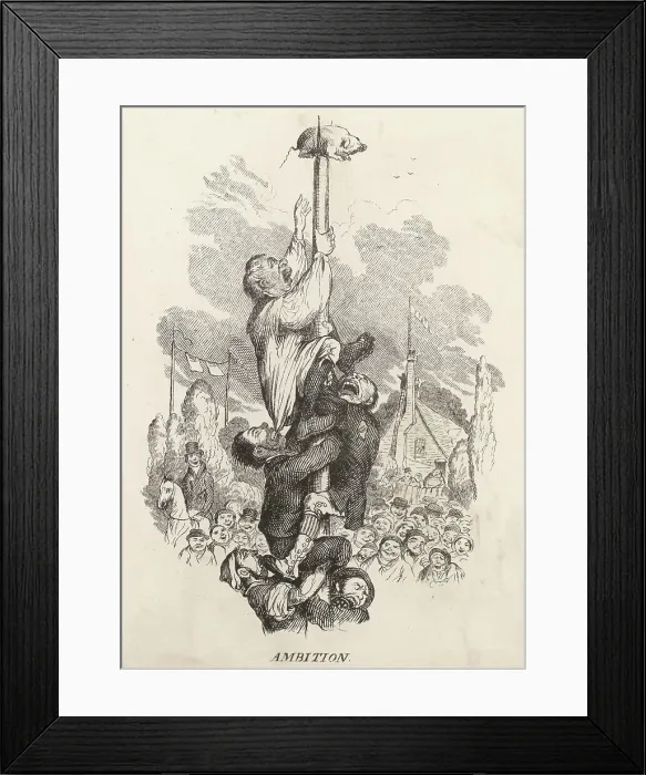 Framed Print : Competing for Pig Framed Print : Competing for Pig