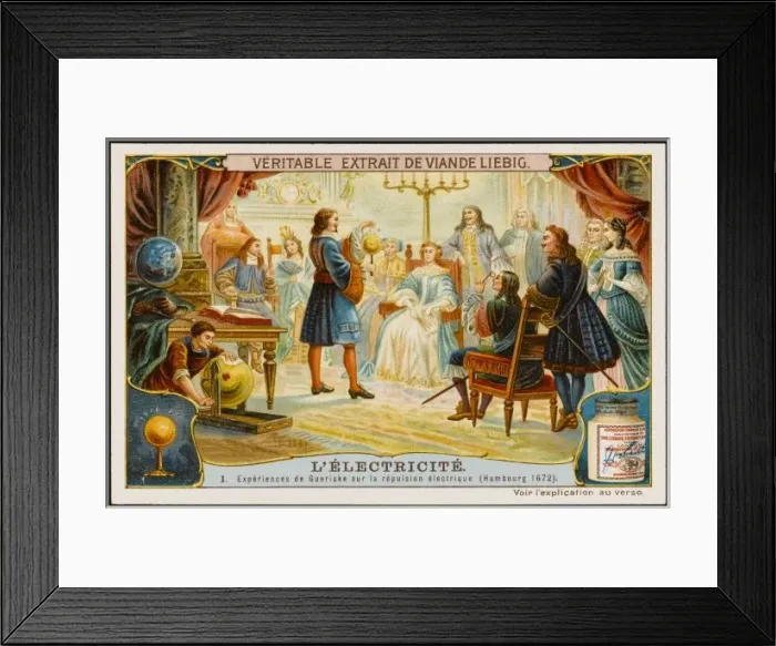 Framed Print : Electricity Guericke Framed Print : Electricity Guericke
