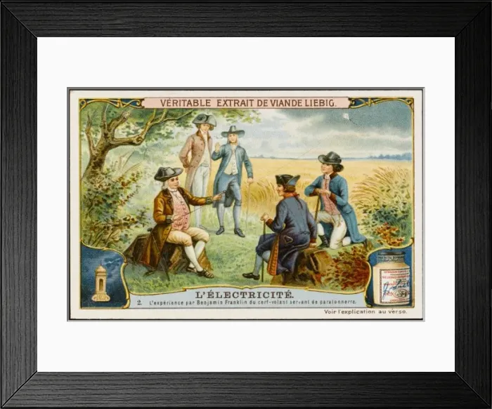 Framed Print : Electricity Franklin Framed Print : Electricity Franklin