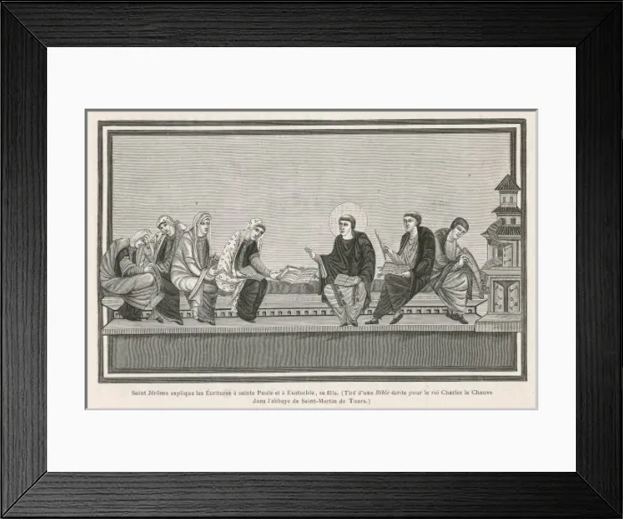 Framed Print : St Jerome Expounding Framed Print : St Jerome Expounding
