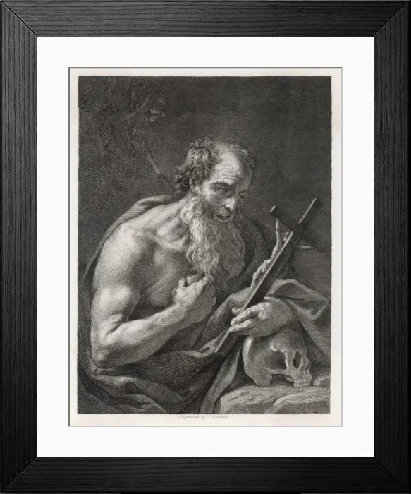 Framed Print : St Jerome Meditating Framed Print : St Jerome Meditating