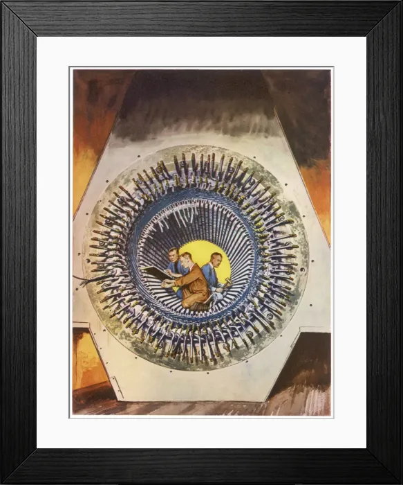 Framed Print : Battersea Power Machine Framed Print : Battersea Power Machine