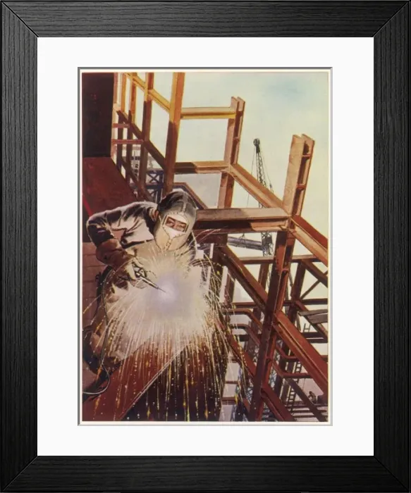 Framed Print : Electric Welding Framed Print : Electric Welding