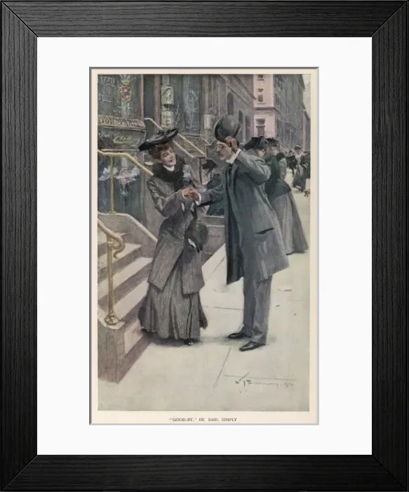 Framed Print : Shaking Hands in Street Framed Print : Shaking Hands in Street