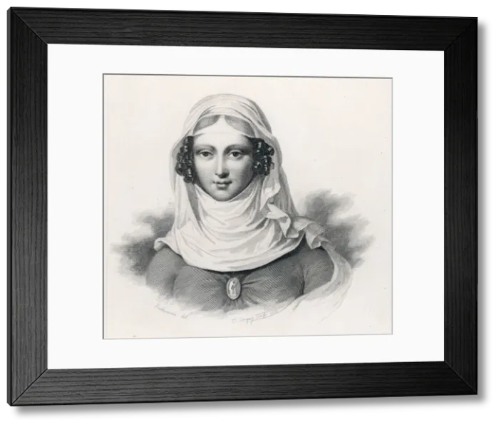 Framed Print : Clemence Isaure (B+W) Framed Print : Clemence Isaure (B+W)