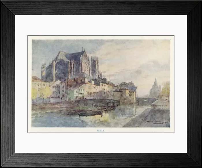 Framed Print : Metz on the Moselle Framed Print : Metz on the Moselle
