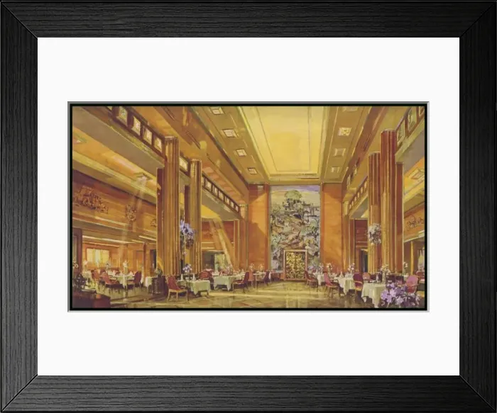 Framed Print : Queen Mary Restaurant Framed Print : Queen Mary Restaurant