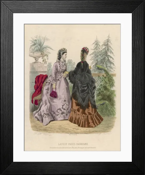 Framed Print : Costume October 1871 Framed Print : Costume October 1871