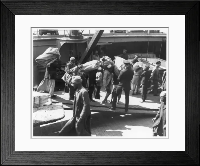 Framed Print : Taking on Mail / Port Said Framed Print : Taking on Mail / Port Said