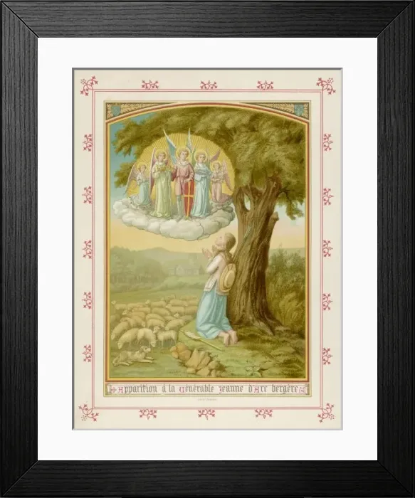 Framed Print : JEANNE D ARCs VISION Framed Print : JEANNE D ARCs VISION