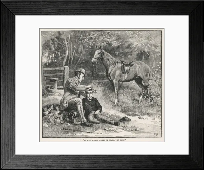 Framed Print : After Fall from Horse Framed Print : After Fall from Horse