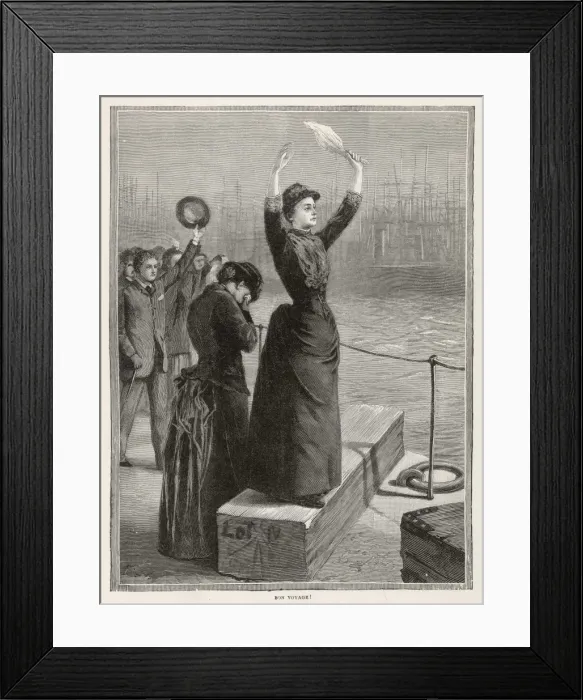 Framed Print : Waving Goodbye