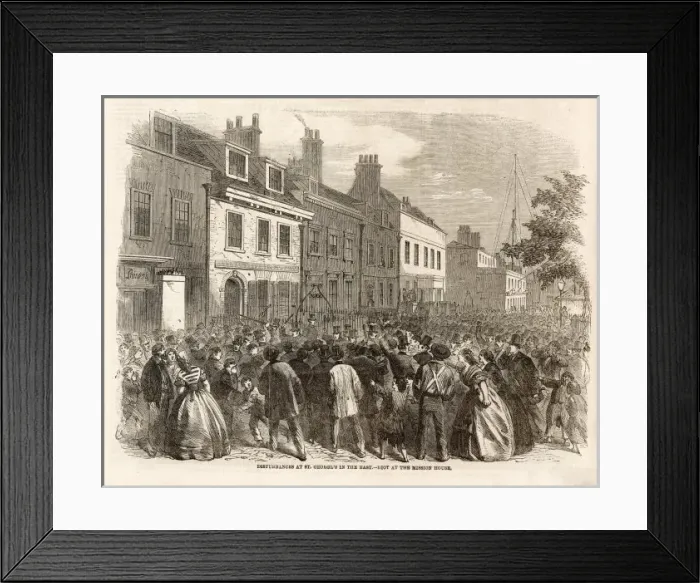 Framed Print : Riot at Church Closure Framed Print : Riot at Church Closure