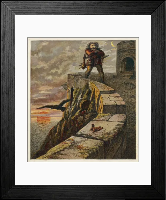 Framed Print : Tom Thumb and Giant Framed Print : Tom Thumb and Giant