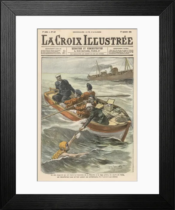 Framed Print : Cross Channel Swim Race Framed Print : Cross Channel Swim Race