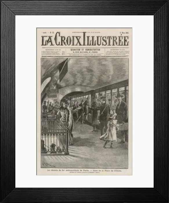 Framed Print : Paris Metro Station Framed Print : Paris Metro Station