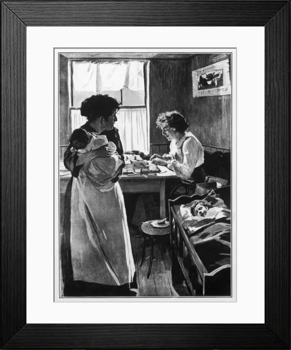 Framed Print : Making Cigarettes