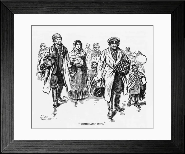 Framed Print : Jewish Immigrants Framed Print : Jewish Immigrants