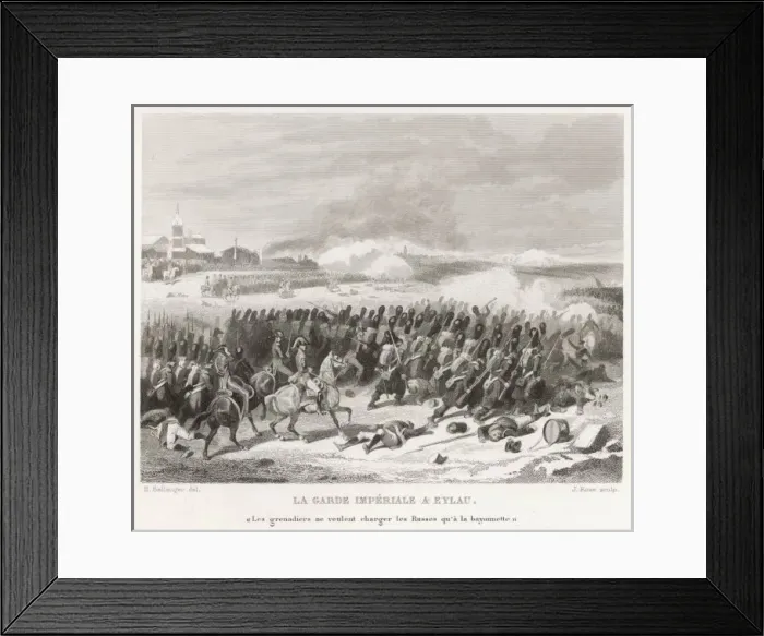 Framed Print : Charging at Eylau Framed Print : Charging at Eylau