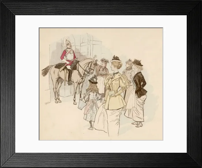 Framed Print : Sightseers + Horseguard Framed Print : Sightseers + Horseguard