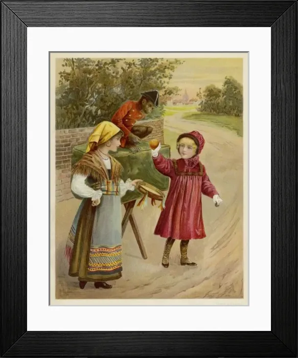Framed Print : Performing Monkey Framed Print : Performing Monkey