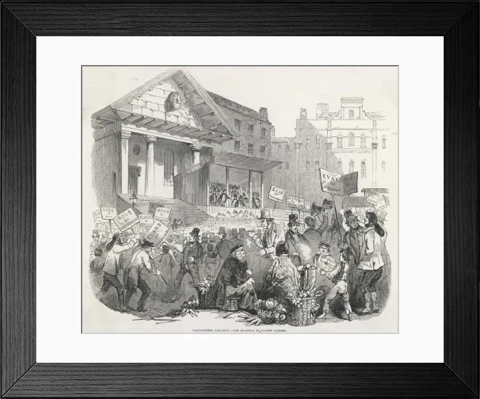 Framed Print : Election, Westminster Framed Print : Election, Westminster