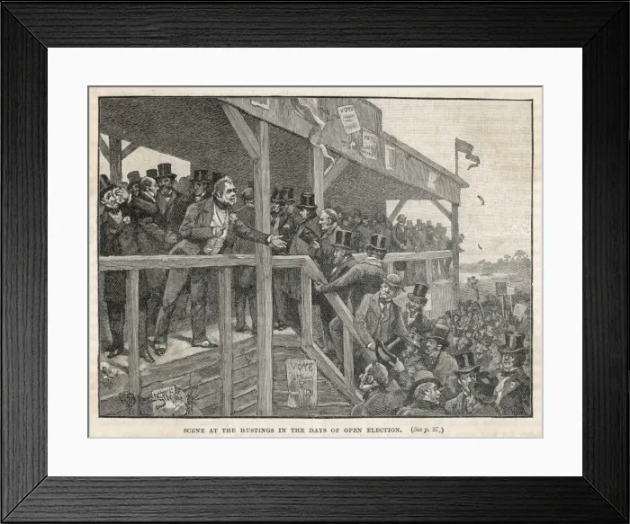 Framed Print : Open Election, Britain Framed Print : Open Election, Britain