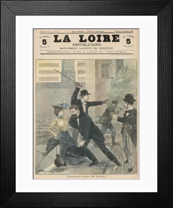 Framed Print : Maitre Labori Attacked Framed Print : Maitre Labori Attacked
