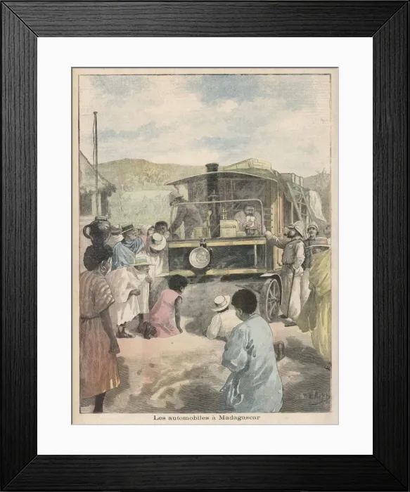 Framed Print : Steam Cars Madagascar Framed Print : Steam Cars Madagascar