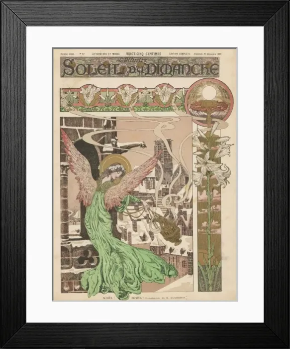 Framed Print : Christmas Angel 1897 Framed Print : Christmas Angel 1897