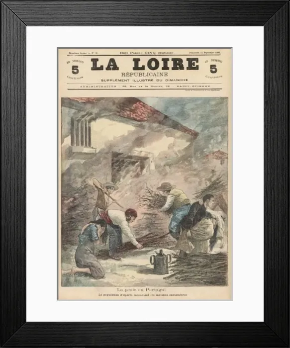 Framed Print : Bubonic Plague, Portugal Framed Print : Bubonic Plague, Portugal