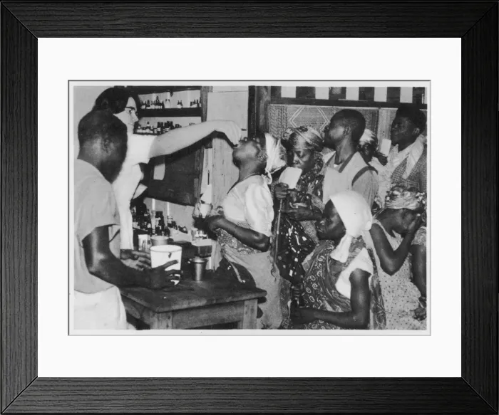 Framed Print : Leprosy Treating Patient Framed Print : Leprosy Treating Patient