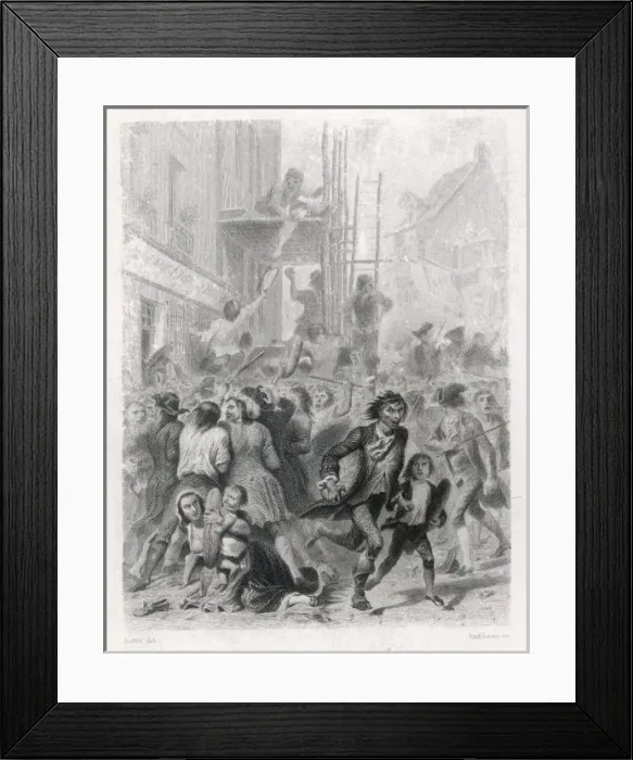 Framed Print : Bread Riots in Paris Framed Print : Bread Riots in Paris