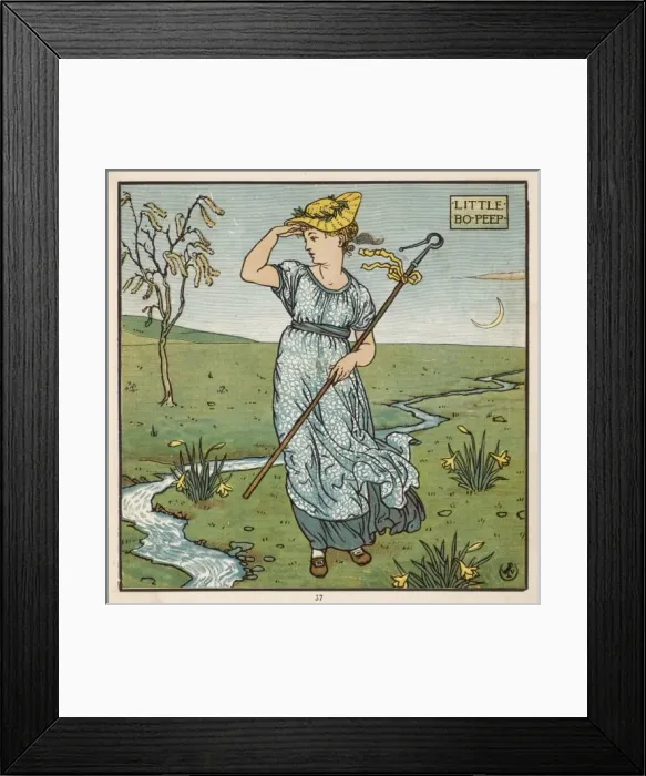Framed Print : Little Bo-Peep / Crane Framed Print : Little Bo-Peep / Crane