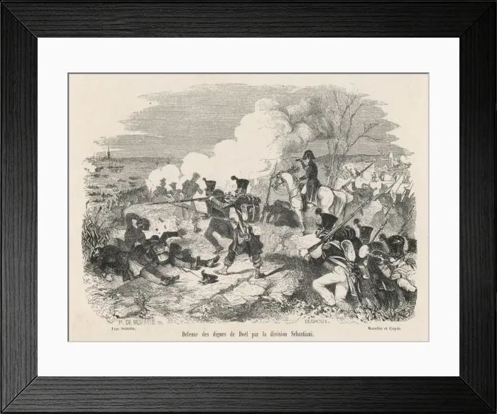Framed Print : French at Doel 1832 Framed Print : French at Doel 1832