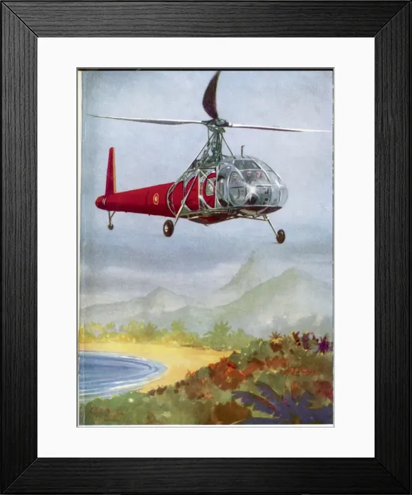 Framed Print : Helicopter 1954 Framed Print : Helicopter 1954