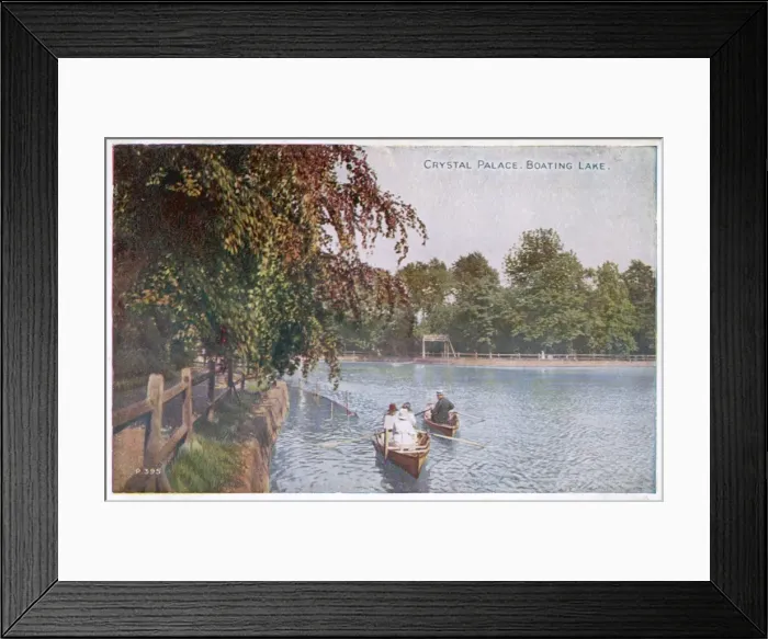 Framed Print : Crystal Palace Lake Framed Print : Crystal Palace Lake