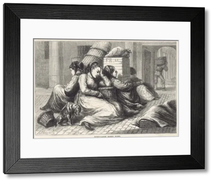 Framed Print : Women at Covent Garden Framed Print : Women at Covent Garden